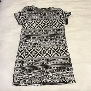 Black and white dress